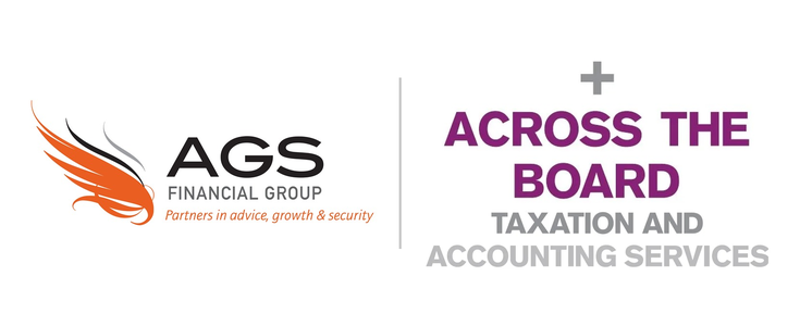 Across the Board Taxation and Accounting Services and AGS Financial Group co-branded logo